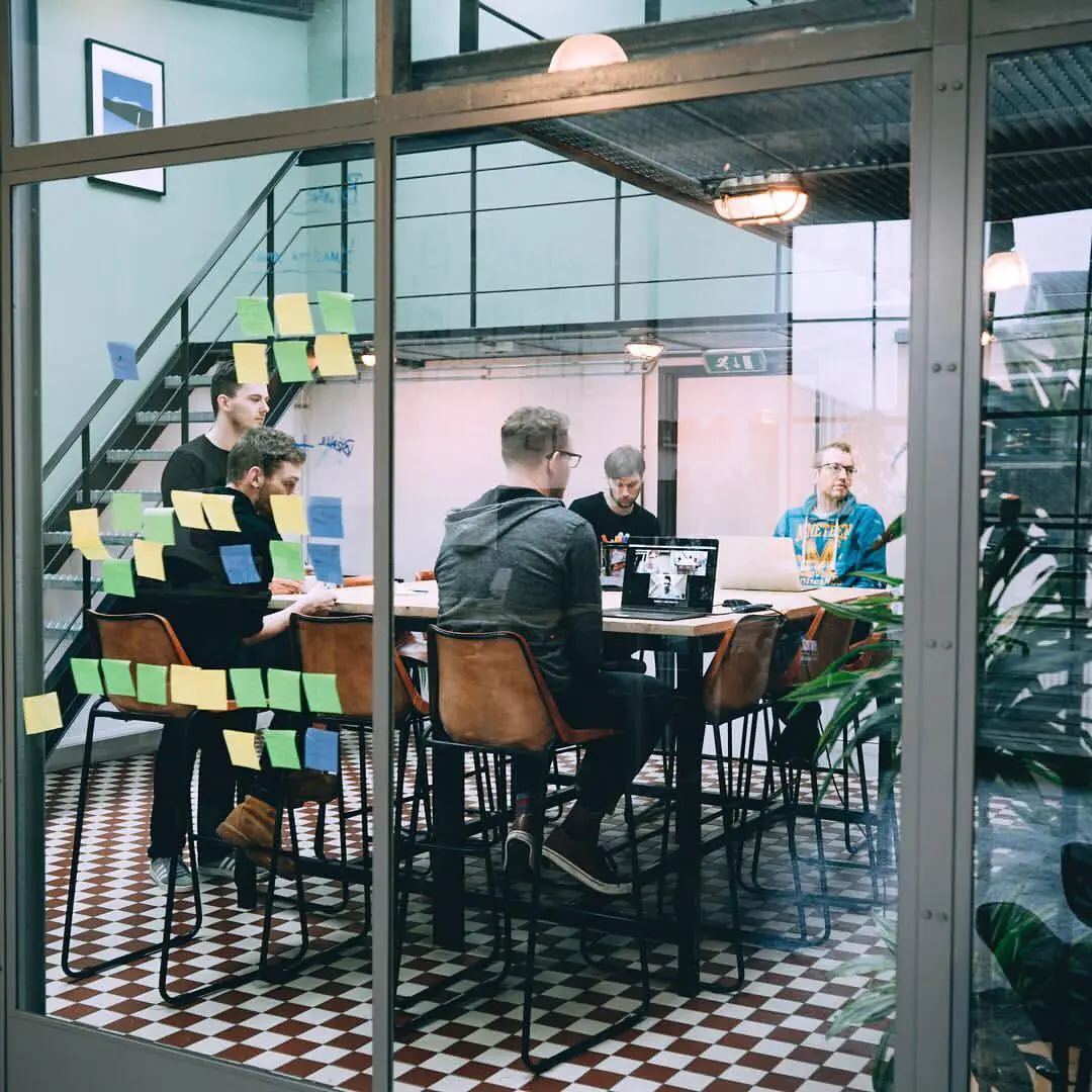 The Royal Delux listening to a client